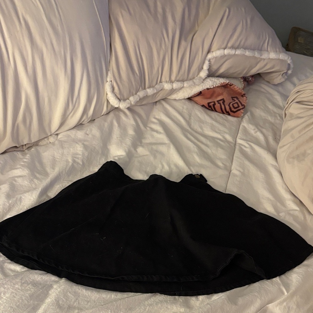 American Apparel Black Skater Skirt